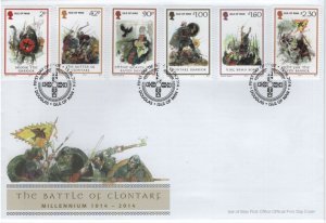 Isle of Man 2014 FDC Sc 1646-1651 Battle of Clontarf, 1000th ann Set of 6