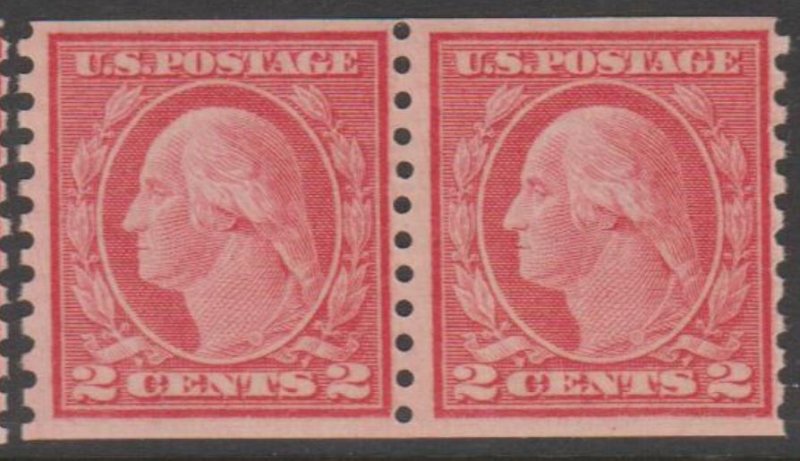 U.S. Scott #455 Washington Stamps - Mint NH Pair - IND