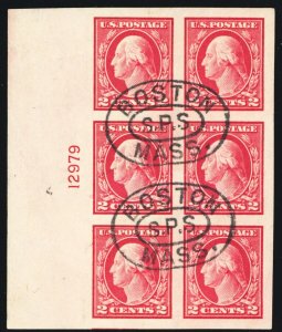 482, Used XF 2¢ Left Side Plate Block ** Stuart Katz