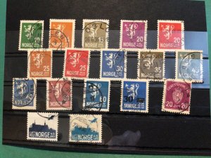 Norway 1926 to1927  mounted mint or  used Good Quality stamps  Ref  62138