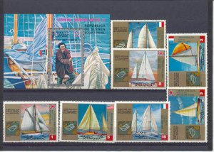 Guinea Eq.Mi.200-06/bl.53/MNH Sailing ships