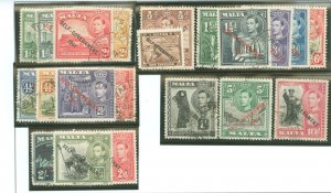 Malta #208-222/235-240 Used Single (Complete Set)