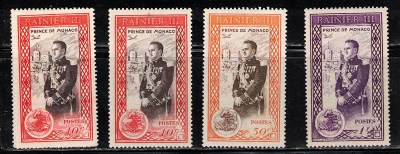 MONACO Scott # 247-9 MH - Prince Rainier