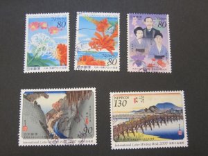 Japan 2000 Sc 2734-5,43,44,46 FU