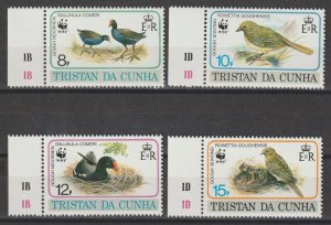 TRISTAN DA CUNHA 1991 WWF SG 518/21 MNH