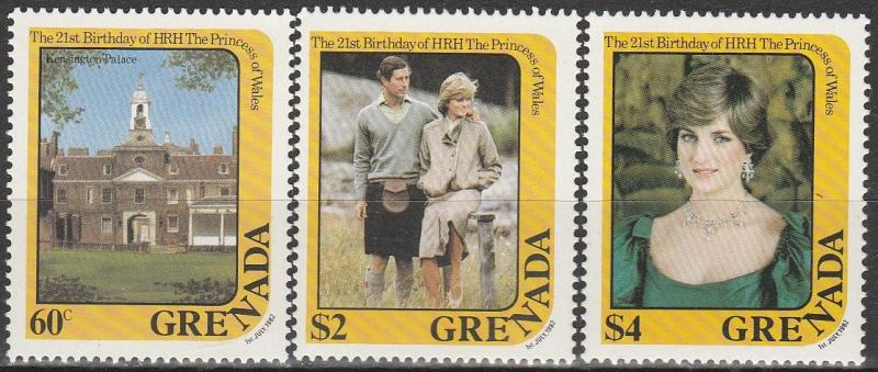 Grenada #1102, 1103, 1104  MNH F-VF CV $6.10 (V1611)