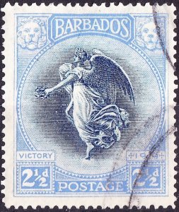 BARBADOS 1920 2.5d Indigo & Ultramarine SG205 Fine Used