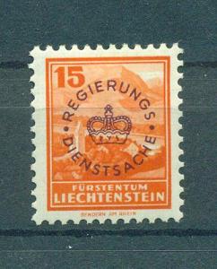 Liechtenstein sc# O13 mhr cat value $.70