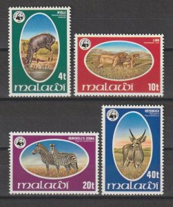 MALAWI 1978 WWF SG 567/70 MNH Cat £27