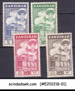 ZANZIBAR - 1961 SULTAN SEYYID ABDULLAH BIN KHALIFA SC#276-279 4V MH