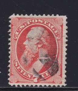 138 F-VF used neat cancel with nice color cv $ 525 ! see pic ! 