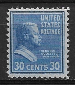 1937 USA 830 Theodore Roosevelt  MNH