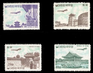 Korea #C27-30 Cat$397.50, 1962-63 Airpost, set of four, never hinged but each...
