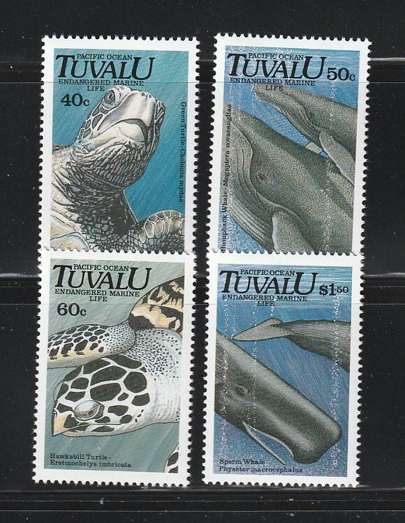 Tuvalu 570-573 Set MNH Marine Life