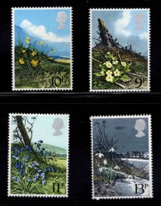 Great Britain Scott 855-8 MNH** 1979 Flower set