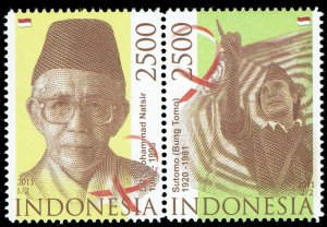 Indonesia #2291  MNH - Famous Men Natsir and Sutomo (2011)