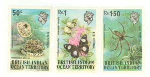 British Indian Ocean Territory #54-56  Single (Complete Set)