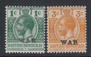 British Honduras, Sc MR2-MR3 (SG 116-118), MHR