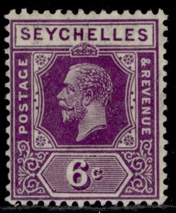 SEYCHELLES GV SG105, 6c deep mauve, M MINT.