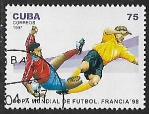 Cuba # 3819 - World Cup Soccer, France - unused CTO.....{Z23}