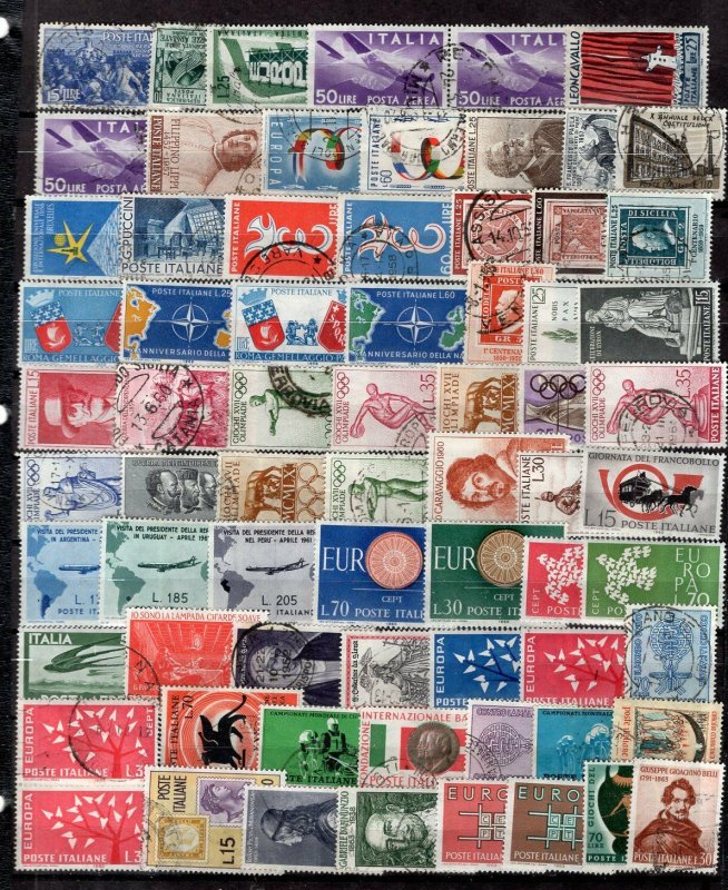 Italy Older to Modern Accumulation Hundreds Mint-Used With Better