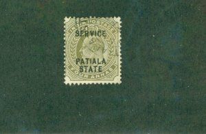 PATIALA INDIAN STATE O24 USED BIN $0.50