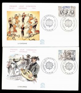 France 1981 Europa 2x FDC