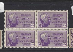 SYRIA   (P2208B) 50P  A/M  SG  407  BL OF  4   MNH