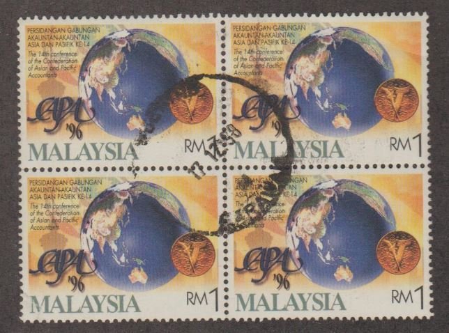 Malaysia Scott #600 Stamp - Used Block of 4