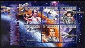 Guinea 2010 SPACE TRAVEL Whitehorn Branson Sheet Perforated Mint (NH)