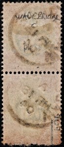 3738 GB: 4d Green,Grey brown 1902. SG235 Sc133 Mi109Iwa. Vertical Pair. Fine....