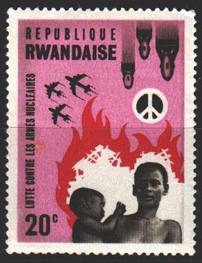 Rwanda. 1966. 177 A from the series. For peace, against atomic war. MVLH.