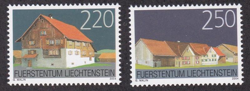 Liechtenstein # 1295-1296, Building Preservation, NH, 1/2 Cat.