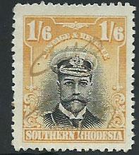 Southern Rhodesia SG 11  VFU Financial Cancel