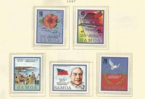 SAMOA SCOTT 687-91 MNH 