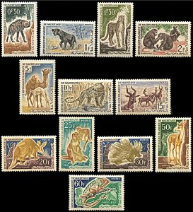 Mauritania 134-145, MNH, Animals of Mauritania