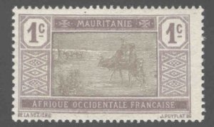 Mauritania Scott 18 MH* stamp from 1913-1938 set typical centering