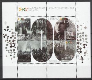 Lithuania 2020 Modern Institutions of Lithuania MNH sheet 