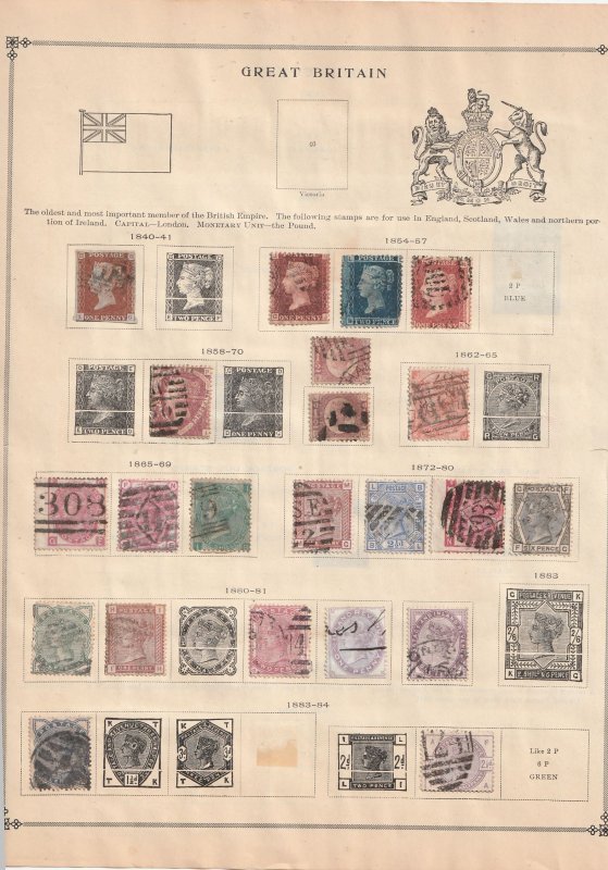 Great Britain Collection - 7 Scans, All the stamps are in the scans.