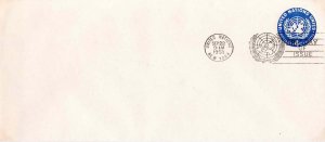 United Nations 1958 FDC Sc U2a 4c Stamped Envelope New York