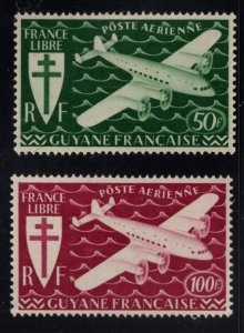 French Guiana Scott C9-C10 MNH** Airmail stamp