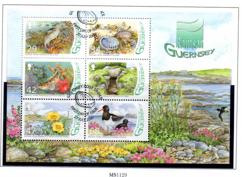 Guernsey Sc 917a 2006 L'Eree Wetland stamp sheet mint NH