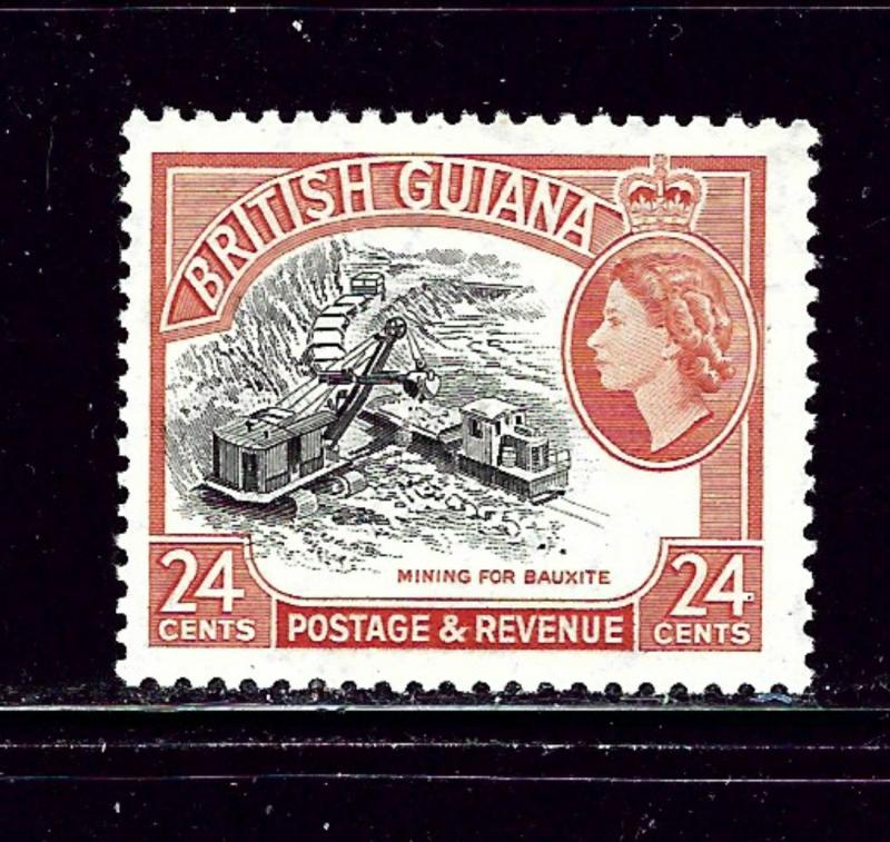 British Guiana 261 MNH 1954 Mining for Bauxite