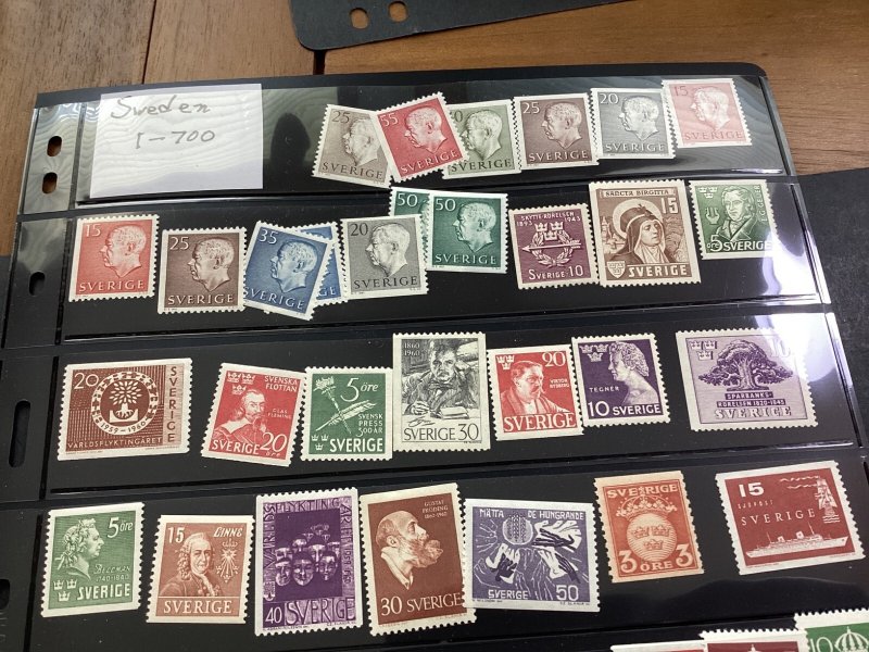 ICOLLECTZONE Valuable Mint & used Sweden  Page high CV  (COL718)