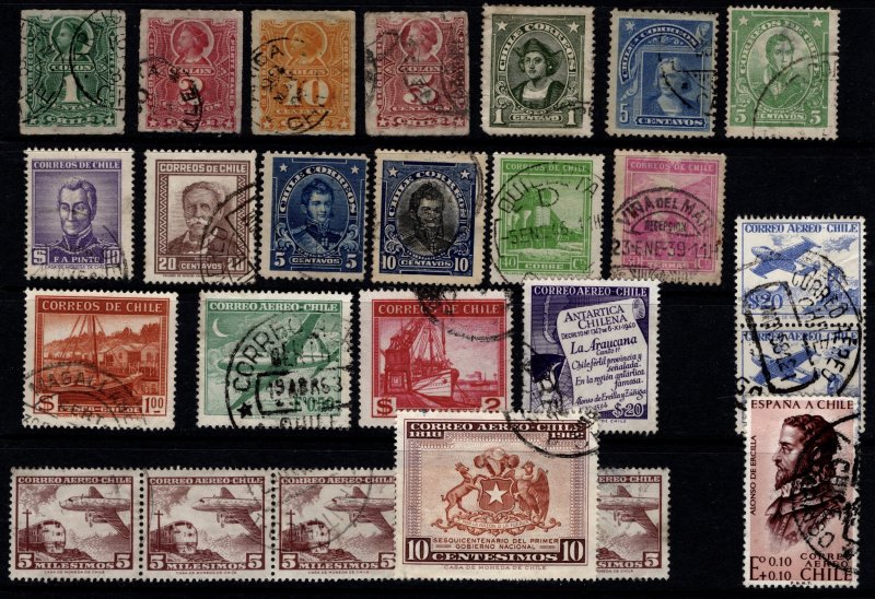 Chile 1877-1950 various issues [Used]