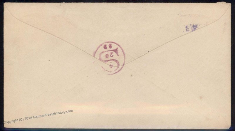 Virginia 1899 Pretlow VA DPO Helbock R5 Registered Cover NYC 92427