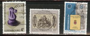 Luxembourg Scott 659-661 Used 1981 Stamp set