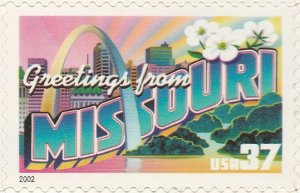 US 3720 Greetings from Missouri 37c single MNH 2002