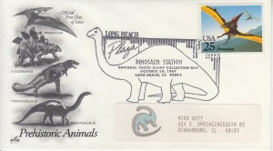 1989 United States Dinosaur Special cancel Not FDC  Long Beach CA