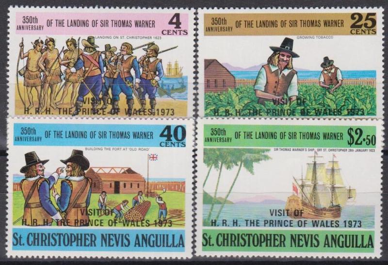 St Kitts-Nevis #266-9 MNH F-VF (ST657)